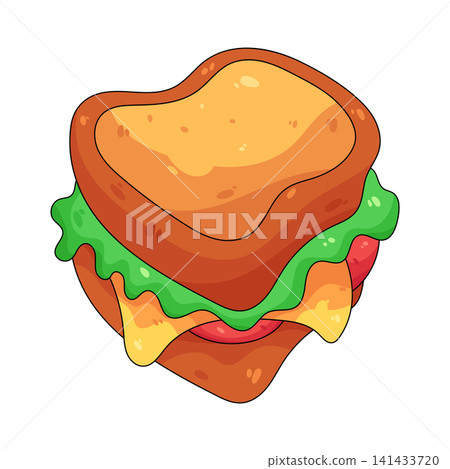 Illustration of sandwich Illustration of sandwich 141433720