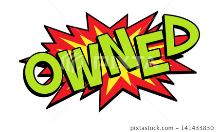OWNED Comic Book Pop Art Explosion Burst Graphic 141433830