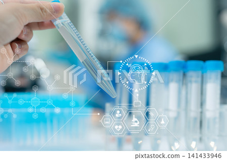 Scientists with research into natural medicine, natural skin care products, laboratories and development concepts. Scientists with research into natural medicine, natural skin care products, laboratories and development concepts. 141433946