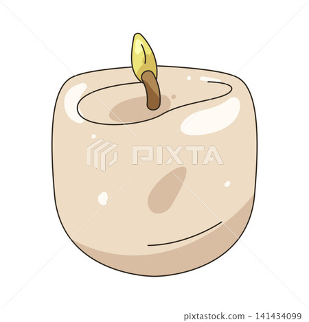 Illustration of candle relax Illustration of candle relax 141434099