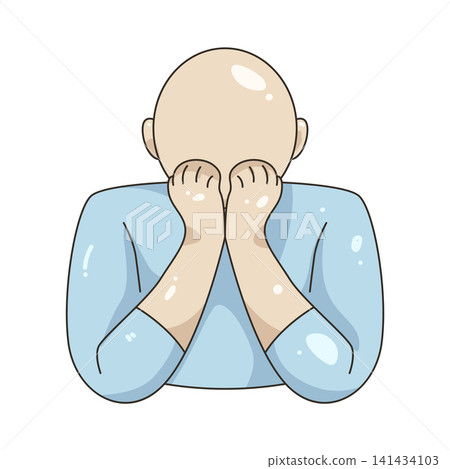 Illustration of fear reaction 141434103