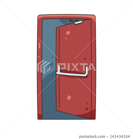 Illustration of emergency exit Illustration of emergency exit 141434104