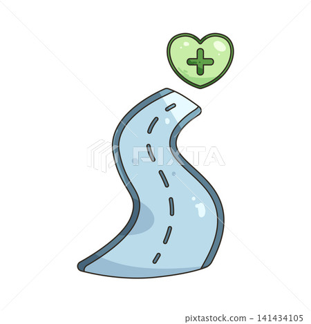 Illustration of safe route Illustration of safe route 141434105