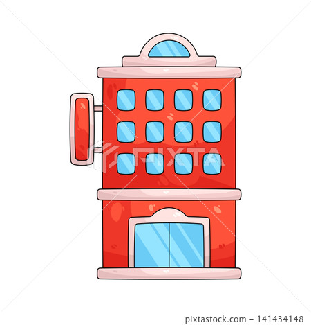 Illustration of hotel Illustration of hotel 141434148