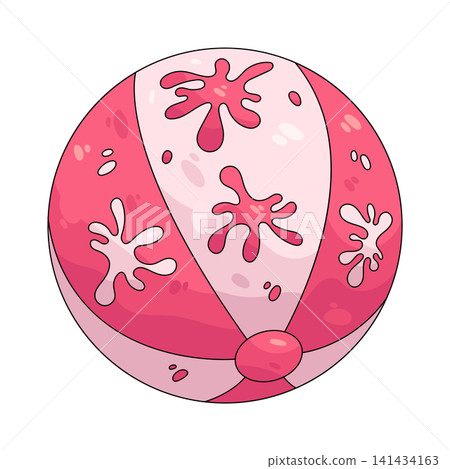 Illustration of beach ball Illustration of beach ball 141434163