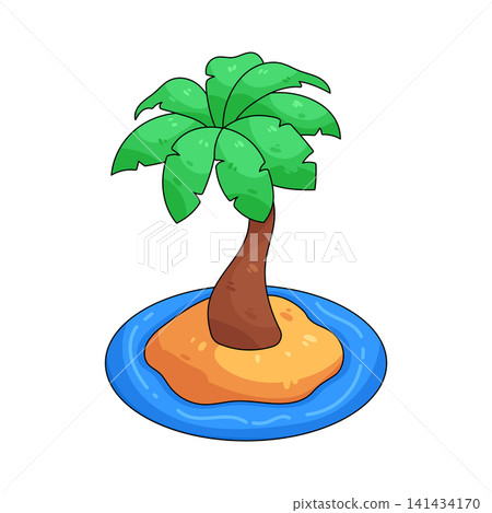 Illustration of palm tree 141434170