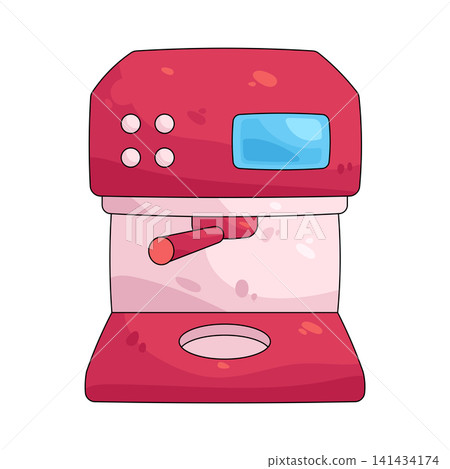 Illustration of espresso machine Illustration of espresso machine 141434174