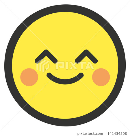 Simple facial expression icon: Smiling Face 2 Simple facial expression icon: Smiling Face 2 141434208
