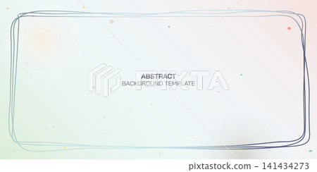 Abstract colorful watercolor blended and childish style frame. Minimalistic pastel background with doodle frame vector illustration. Abstract colorful watercolor blended and childish style frame. Minimalistic pastel background with doodle frame vector illustration. 141434273