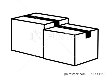 Illustrations of cardboard boxes of different sizes | Packaging, shipping, moving, logistics, e-commerce, cardboard boxes Illustrations of cardboard boxes of different sizes | Packaging, shipping, moving, logistics, e-commerce, cardboard boxes 141434453