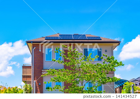 New eco-house with solar power New eco-house with solar power 141434527
