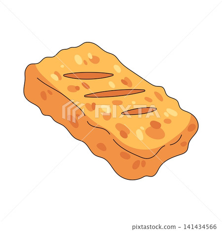 Illustration of tempe goreng Illustration of tempe goreng 141434566