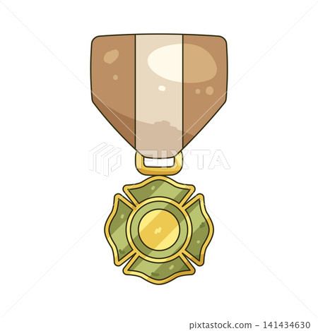 Illustration of medal ribbon Illustration of medal ribbon 141434630