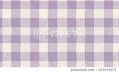 Gingham Buffalo Check woven fabric texture vector background Gingham Buffalo Check woven fabric texture vector background 141435673