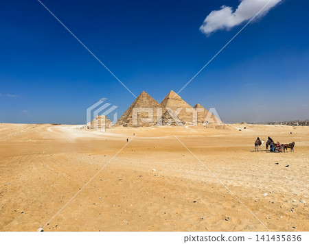The majesty of the Egyptian pyramids, Cairo, Giza The majesty of the Egyptian pyramids, Cairo, Giza 141435836