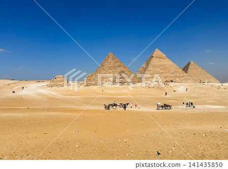 The majesty of the Egyptian pyramids, Cairo, Giza The majesty of the Egyptian pyramids, Cairo, Giza 141435850