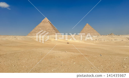 The majesty of the Egyptian pyramids, Cairo, Giza The majesty of the Egyptian pyramids, Cairo, Giza 141435987