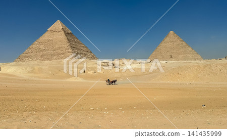 The majesty of the Egyptian pyramids, Cairo, Giza 141435999