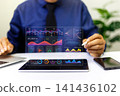 analyst working in Business Analytics and Data Management System , business analysis and Data Management System with KPI and metrics connected to the database for technology finance, 141436102