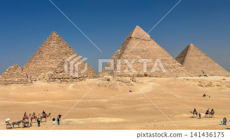 The majesty of the Egyptian pyramids, Cairo, Giza The majesty of the Egyptian pyramids, Cairo, Giza 141436175