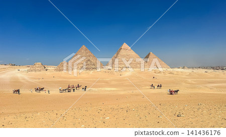 The majesty of the Egyptian pyramids, Cairo, Giza The majesty of the Egyptian pyramids, Cairo, Giza 141436176