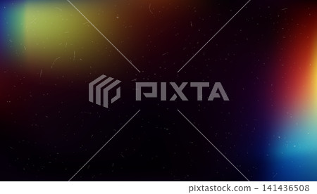 Multicolor film light leak gradient background with analog dust and grain texture Multicolor film light leak gradient background with analog dust and grain texture 141436508