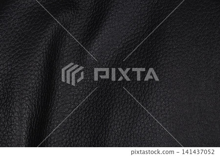 Black Genuine Leather Texture Background Surface Black Genuine Leather Texture Background Surface 141437052