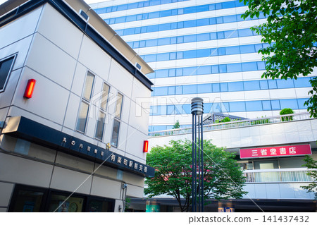 清晨,有樂町的街道。 清晨,有樂町的街道。 141437432
