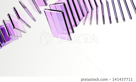 Luxury Purple Transparent Glass Wave Abstract Minimal 3D Background Luxury Purple Transparent Glass Wave Abstract Minimal 3D Background 141437711