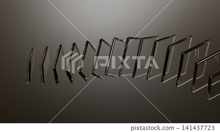 Minimal Transparent Glass Zigzag Panels Abstract Dark 3D Background Minimal Transparent Glass Zigzag Panels Abstract Dark 3D Background 141437723