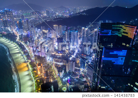 A very beautiful urban night view of Busan, South Korea A very beautiful urban night view of Busan, South Korea 141438783