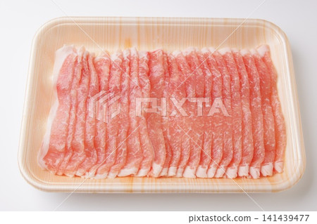 Domestic pork loin for shabu-shabu Domestic pork loin for shabu-shabu 141439477