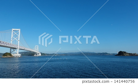 Huge suspension bridge Huge suspension bridge 141440756