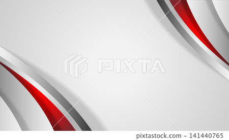 Red and Gray Abstract Corner Wave Background Red and Gray Abstract Corner Wave Background 141440765