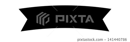Simple arched ribbon-shaped frame material Simple arched ribbon-shaped frame material 141440786
