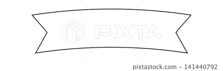 Simple arched ribbon-shaped frame material Simple arched ribbon-shaped frame material 141440792