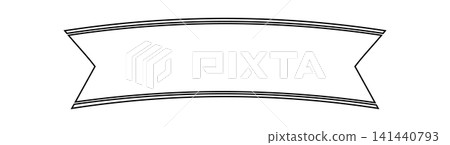 Simple arched ribbon-shaped frame material Simple arched ribbon-shaped frame material 141440793