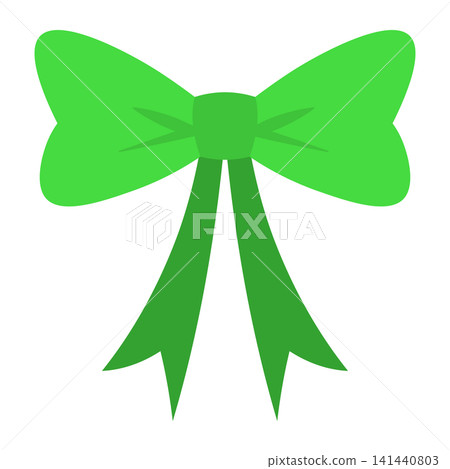 A simple and cute illustration of a bow tie ribbon. A simple and cute illustration of a bow tie ribbon. 141440803