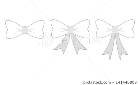 A simple and cute illustration of a bow tie ribbon. A simple and cute illustration of a bow tie ribbon. 141440809