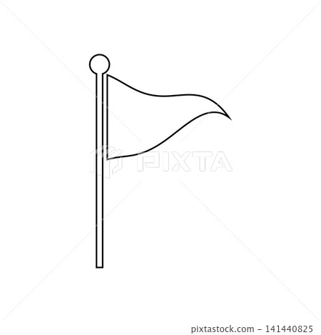Simple flag illustration material Simple flag illustration material 141440825