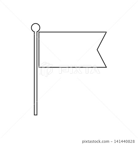 Simple flag illustration material Simple flag illustration material 141440828