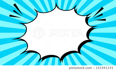 Background material with prominent speech bubbles and focus lines. Background material with prominent speech bubbles and focus lines. 141441141