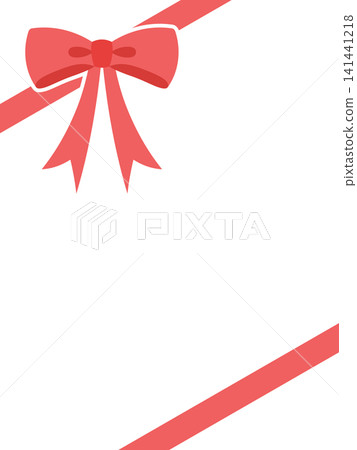 Simple and cute bowknot ribbon pattern background material 141441218