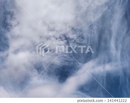 Expansive Summer Sky with Layered Cloud Formations 141441222