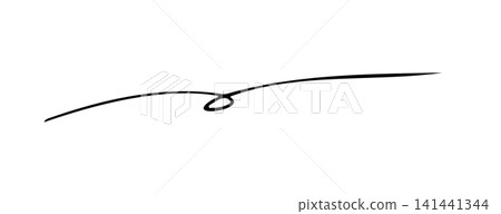 A handwritten speech bubble written with a thin pen 141441344