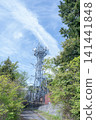 Radio tower and blue sky 141441848
