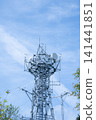 Radio tower and blue sky 141441851