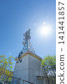 Radio tower and sun 141441857