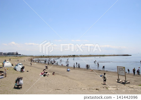 Kasai Rinkai Park, sandy beach, sea, camping Kasai Rinkai Park, sandy beach, sea, camping 141442096