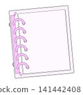 Pink transparent sticker book 141442408
